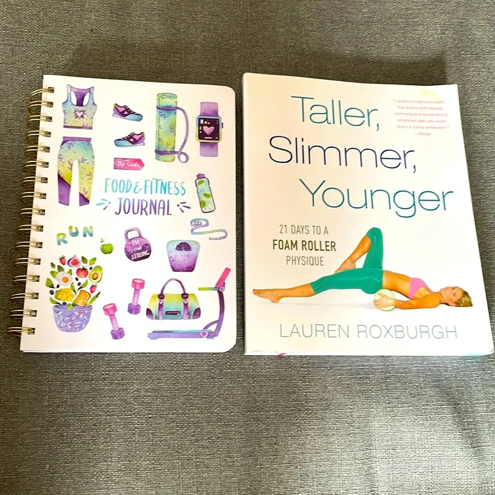 Taller Slimmer Younger Lauren Roxburgh Book and Food and Fitness Journal Bundle